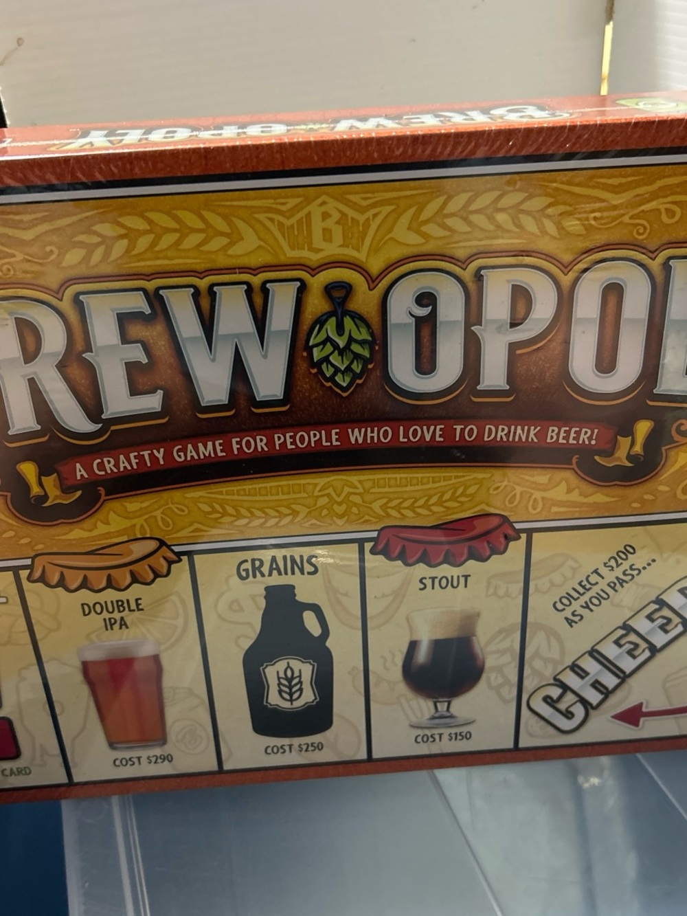 Brew-opoly Board Game for Kids - Yellow, Red, Brown